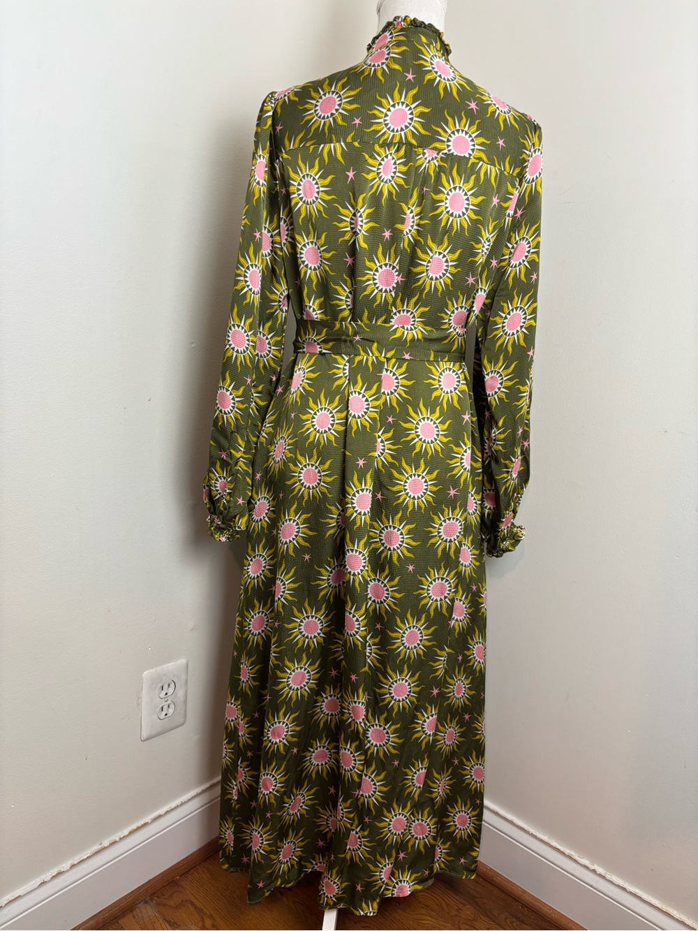 Boden Jasmine Satin Midi Shirt Dress Size 14R - Picture 6 of 11